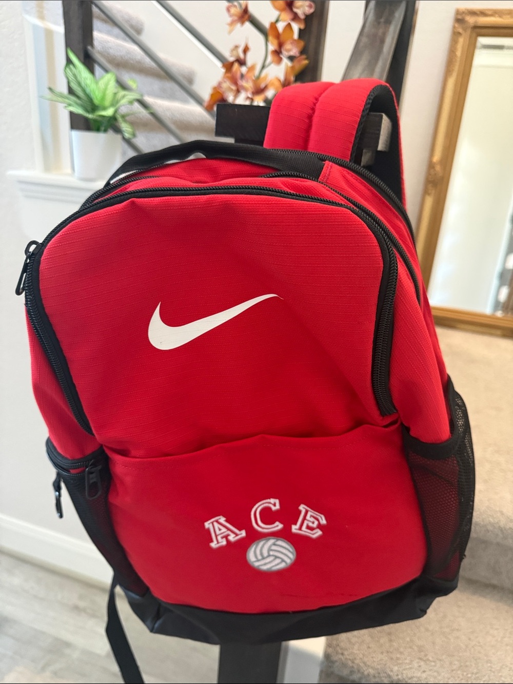 Nike Red and Black ACE Volleyball Backpack